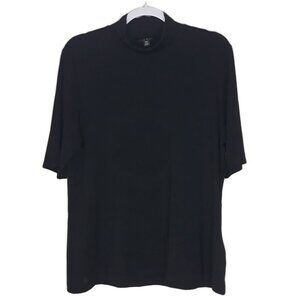 Lauren Ralph Lauren Black Turtleneck Top XXL Short Sleeves